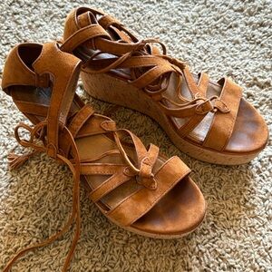 Tan shoes